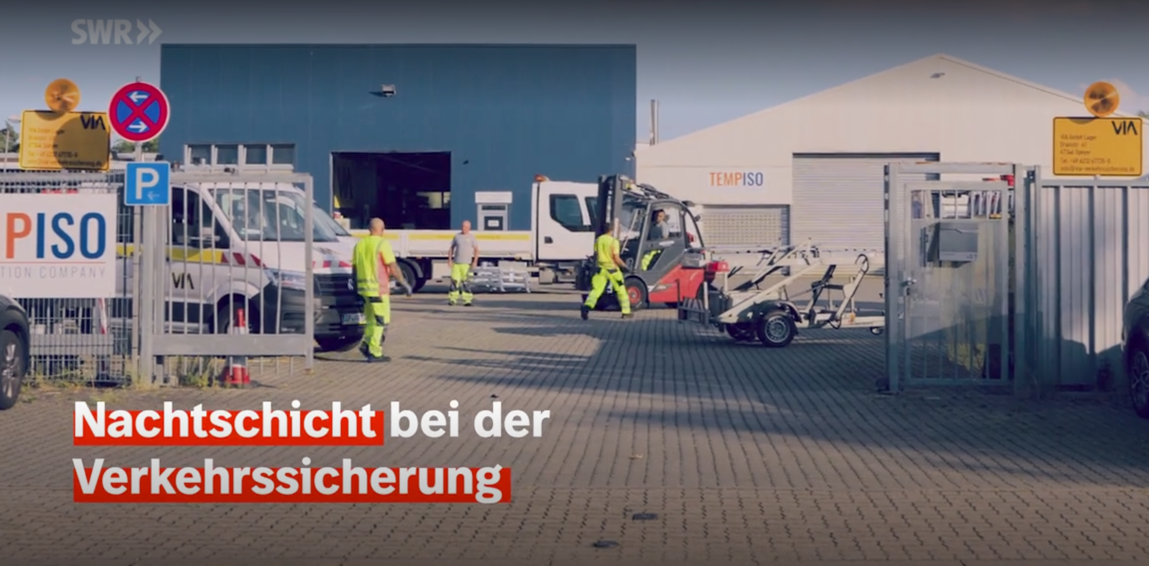 VIA im SWR: Verkehrssicherung im Einsatz